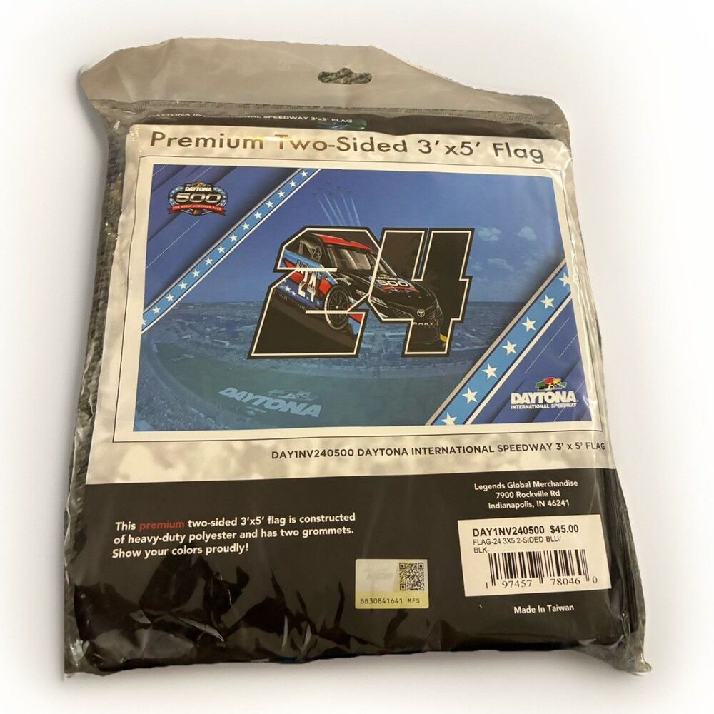 NASCAR Daytona 500 International Speedway 3' x 5' Two-Sided Racing Flag